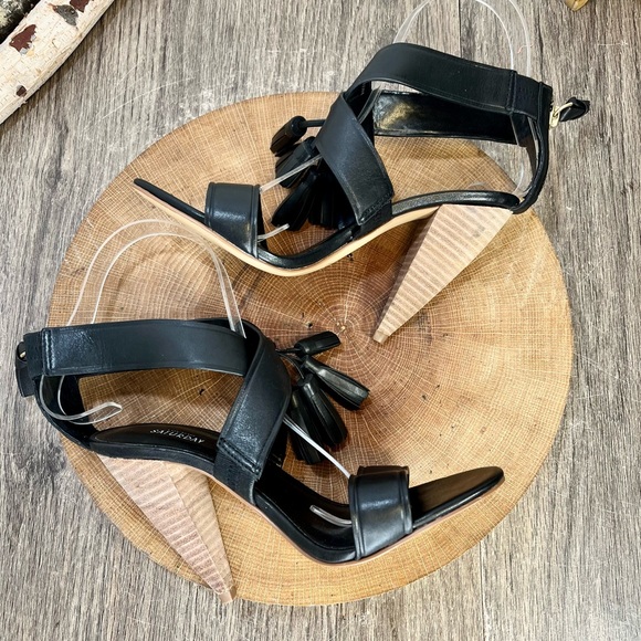 *NWOB Saturday Kate Spade | Tassel Strappy Stacked Heels Size 5.5 - Picture 4 of 16